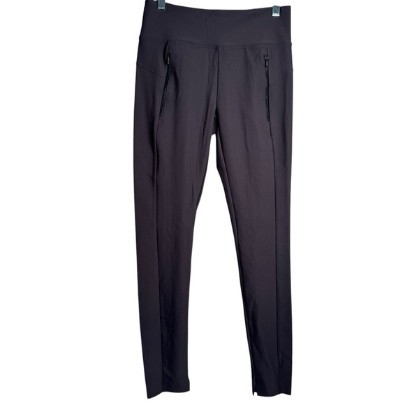 ATHLETA 870815-03 Stellar Espresso Brown High Rise Tight Leggings Zip pockets XS - Picture 2 of 11